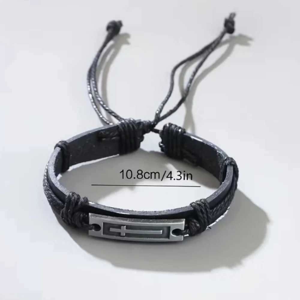 Black Cross Bracelet